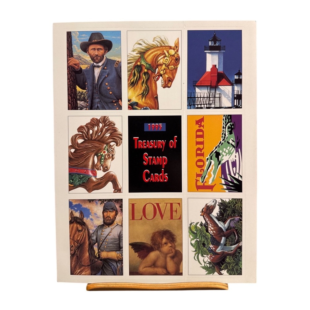 Vintage 1995 USPS Treasury of Stamp Cards Publication 192 Collectible Brochure